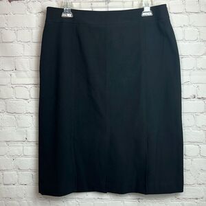 Bob Mackie Studio Solid Black A Line Skirt
